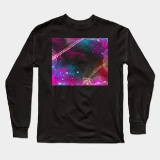 Abstract ink and metallics Long Sleeve T-Shirt